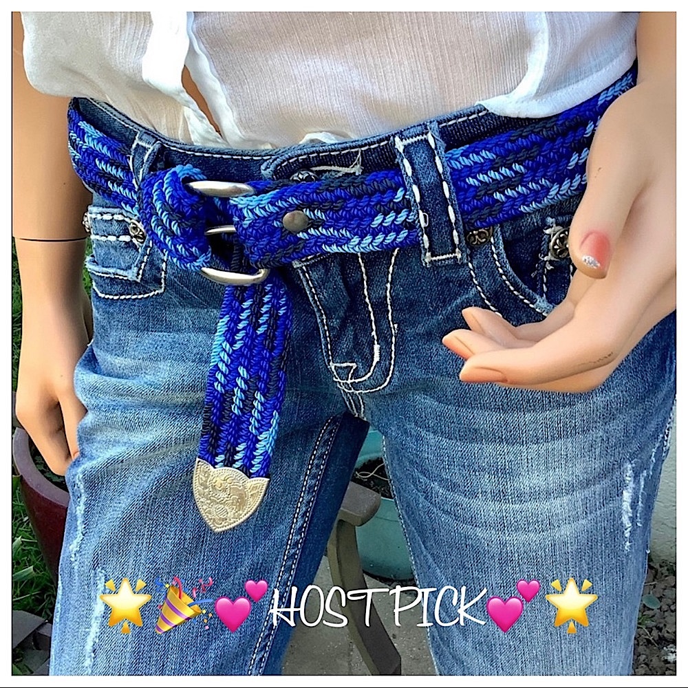 🎉HOSTPICK🎊 VTG Mint Western Style Braid Macrame Belt